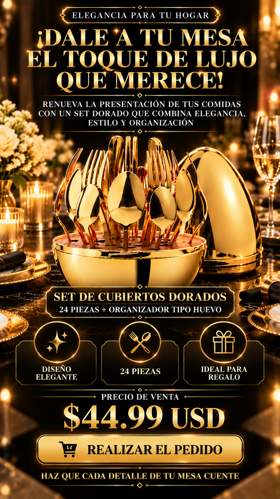 Imagen publicitaria 7: cierre de venta del set de cubiertos